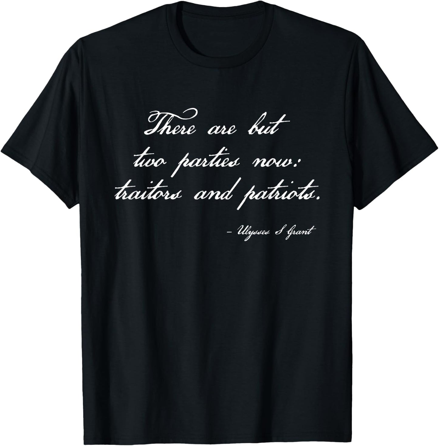 Traitors And Patriots Conservative Republican Trump 2024 T-Shirt - T-Shirt | Black