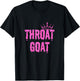 Throat Goat Funny Sex Joke Dirty Adult Humor T-Shirt - T-Shirt | Black