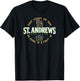 St. Andrews Scotland Coordinates Label T-Shirt - T-Shirt | Black