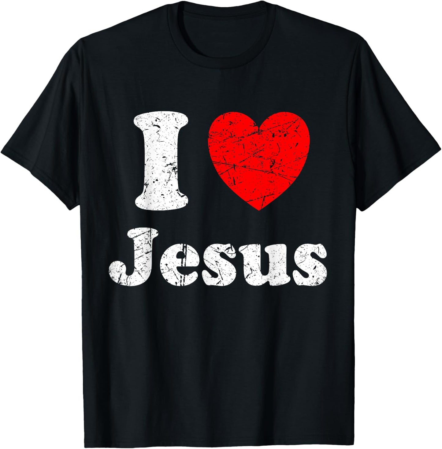 I Love Jesus Graphic T-Shirt - T-Shirt | Black