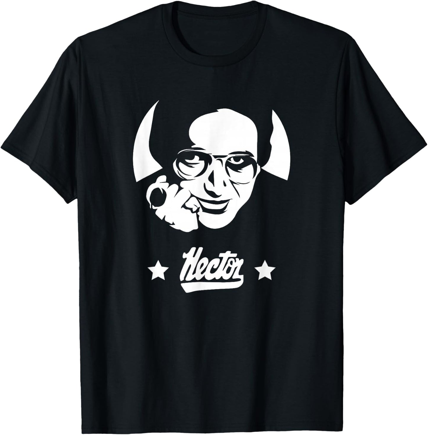 SalsaMe Hector Lavoe El Cantante de Los Cantantes -Adults Black Cotton Polyester Short Sleeve Classic Fit T-Shirt - T-Shirt | Black