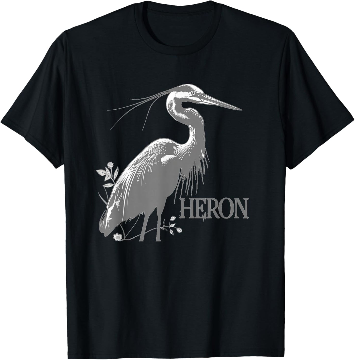 Awesome Heron Costume for Birds and Herons Lovers T-Shirt - T-Shirt | Black