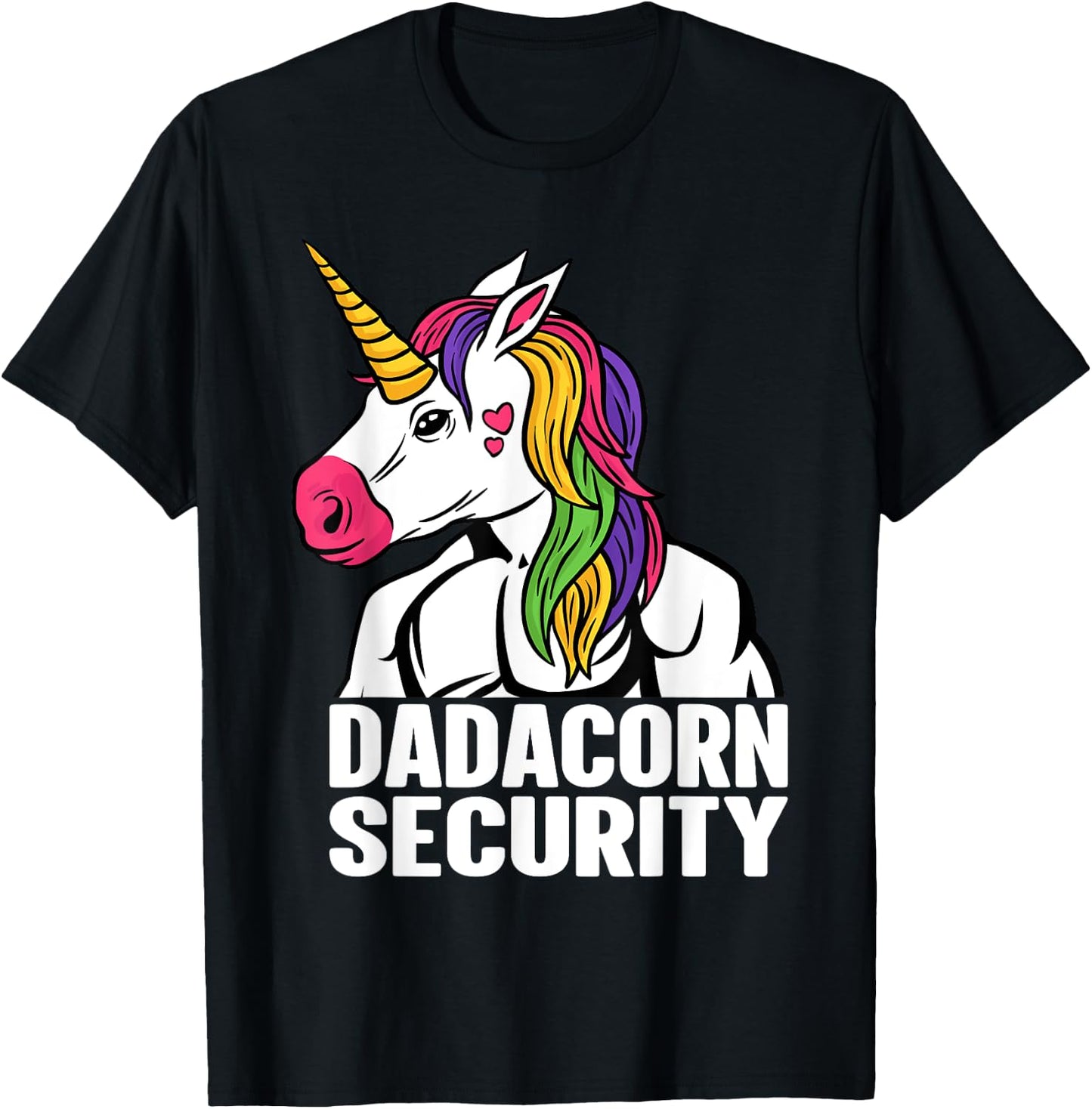 Unicorn Headband Adult Unicorn Onesie Unicorn Security T-Shirt - T-Shirt | Black