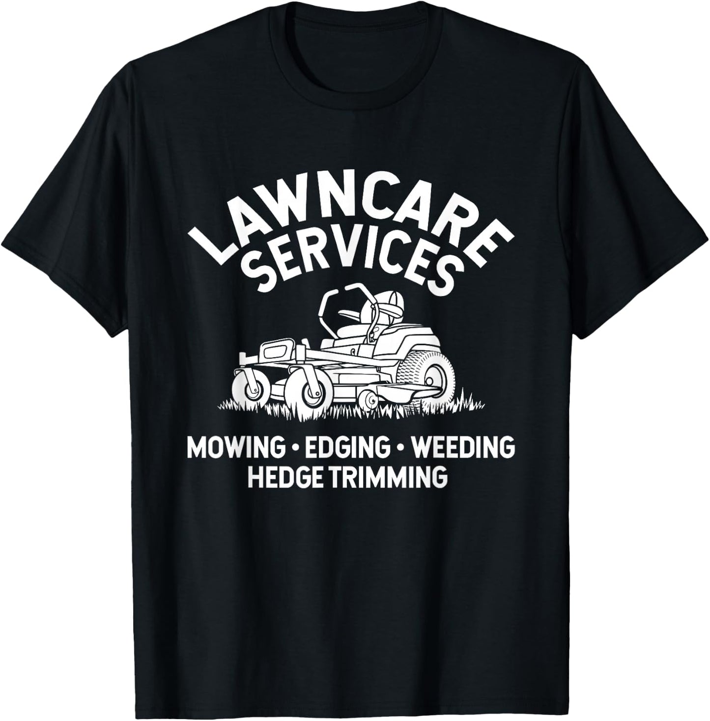Lawn Care Services Zero Turn Mower T-Shirt - T-Shirt | Black