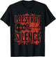 I Destroy Silence Bass Player Funny Guitar Music Enthusiasts T-Shirt - T-Shirt | Black