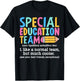 Special Education Team Definition Retro Ed Team Crew Teacher T-Shirt - T-Shirt | Black