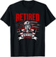 Retired Quote Firefighter 20 Years Of Service Retirement T-Shirt - T-Shirt | Black