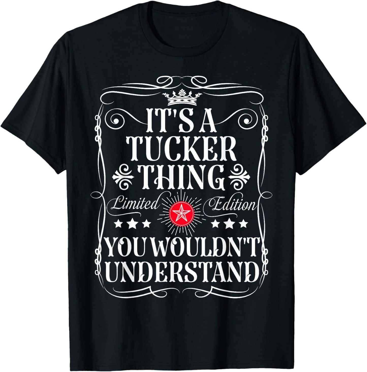 Tucker Name Its A Tucker Thing You Wouldn't Understand T-Shirt - T-Shirt | Black