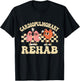 Retro Cardiopulmonary Rehab Nurse - Women's Healthcare Professional Black Heart Short Sleeve - Size 6 (US Medium) T-Shirt - T-Shirt | Black