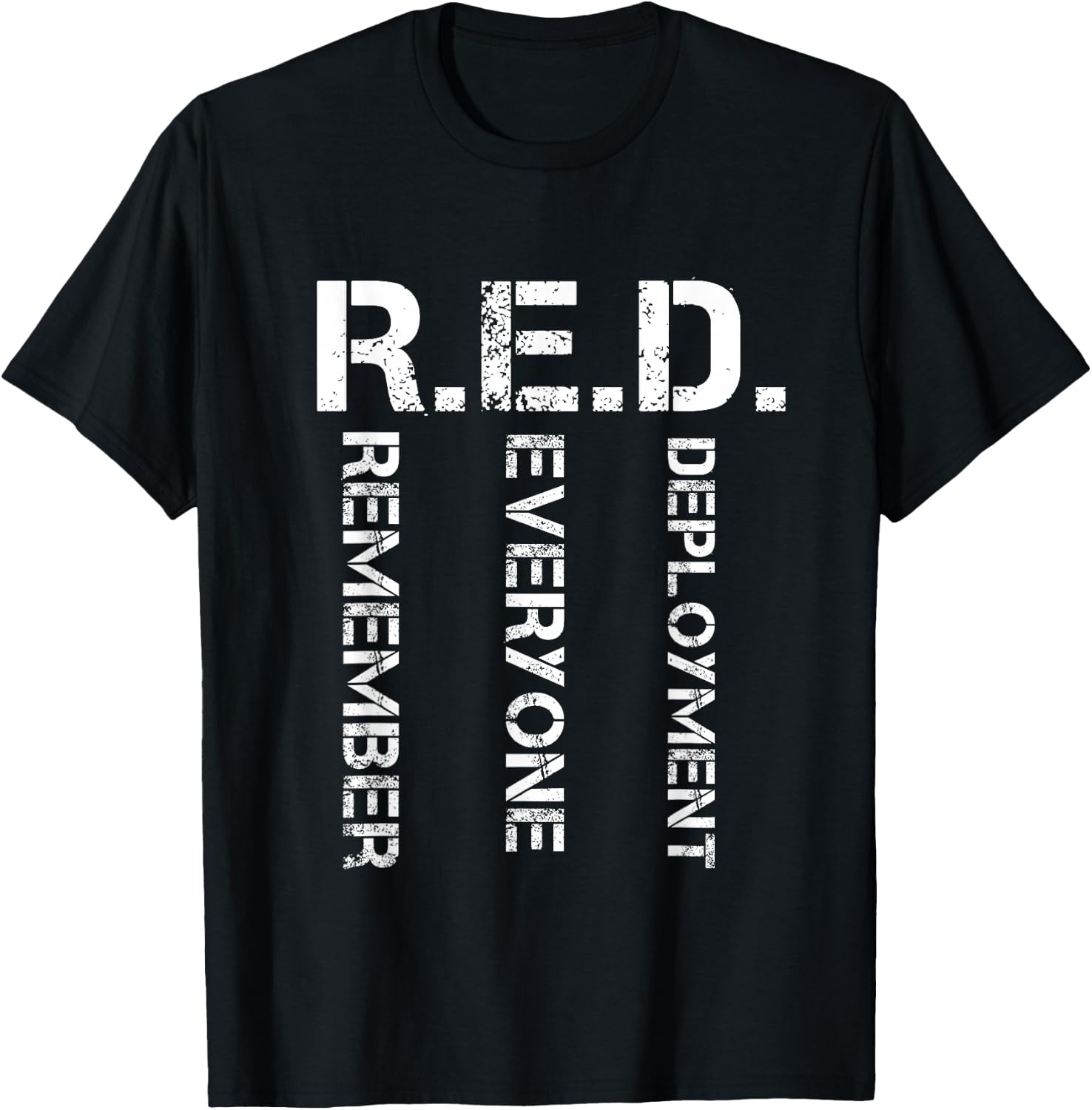 Wear Red On Fridays Remember Everyone Deployed Gifts T-Shirt - T-Shirt | Black