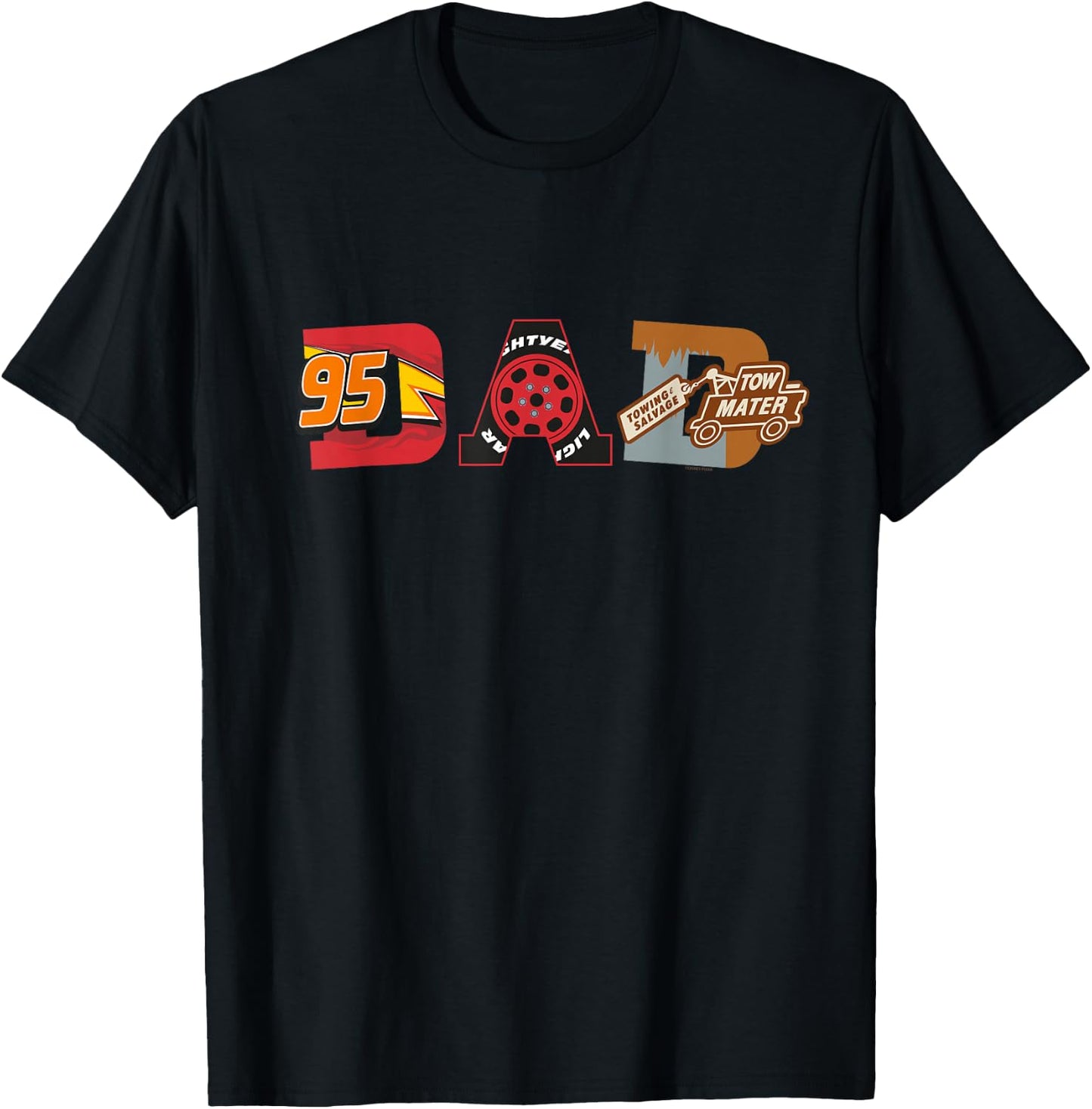 Disney and Pixar’s Cars Dad Father’s Day Birthday T-Shirt - T-Shirt | Black