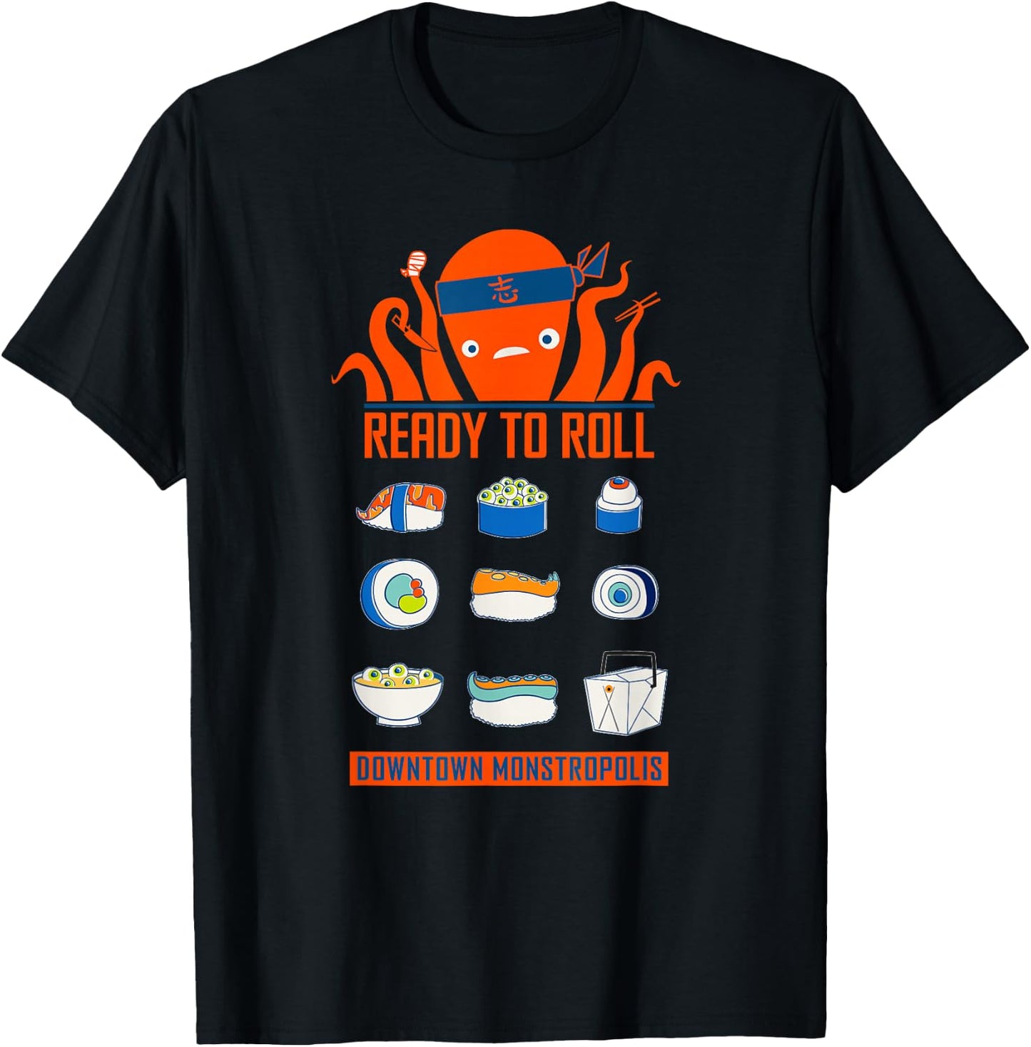 Disney and Pixar's Monsters, Inc. Harryhausen's Sushi T-Shirt - T-Shirt | Black