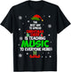 The Best Way To Spread Christmas Cheer Is Teaching Music T-Shirt - T-Shirt | Black