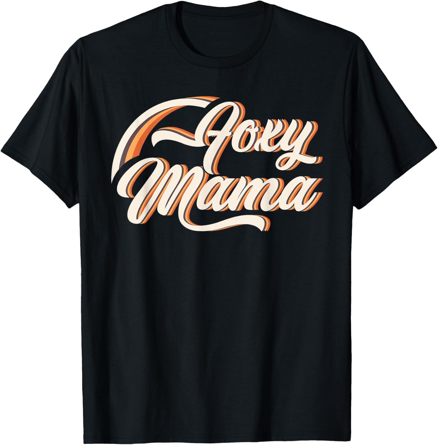 Foxy Mama Roller Disco Outfit 70s Costume T-Shirt - T-Shirt | Black