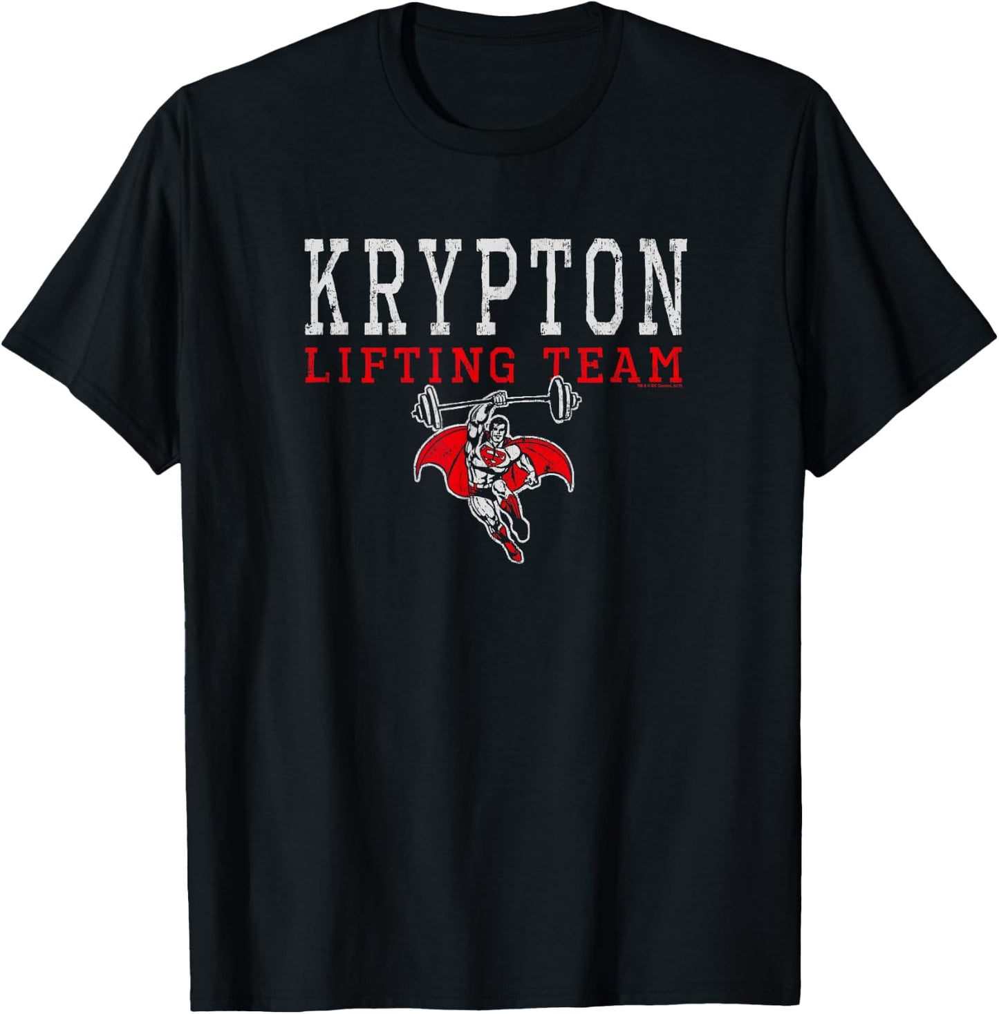 Superman Krypton Lifting Team T-Shirt - T-Shirt | Black