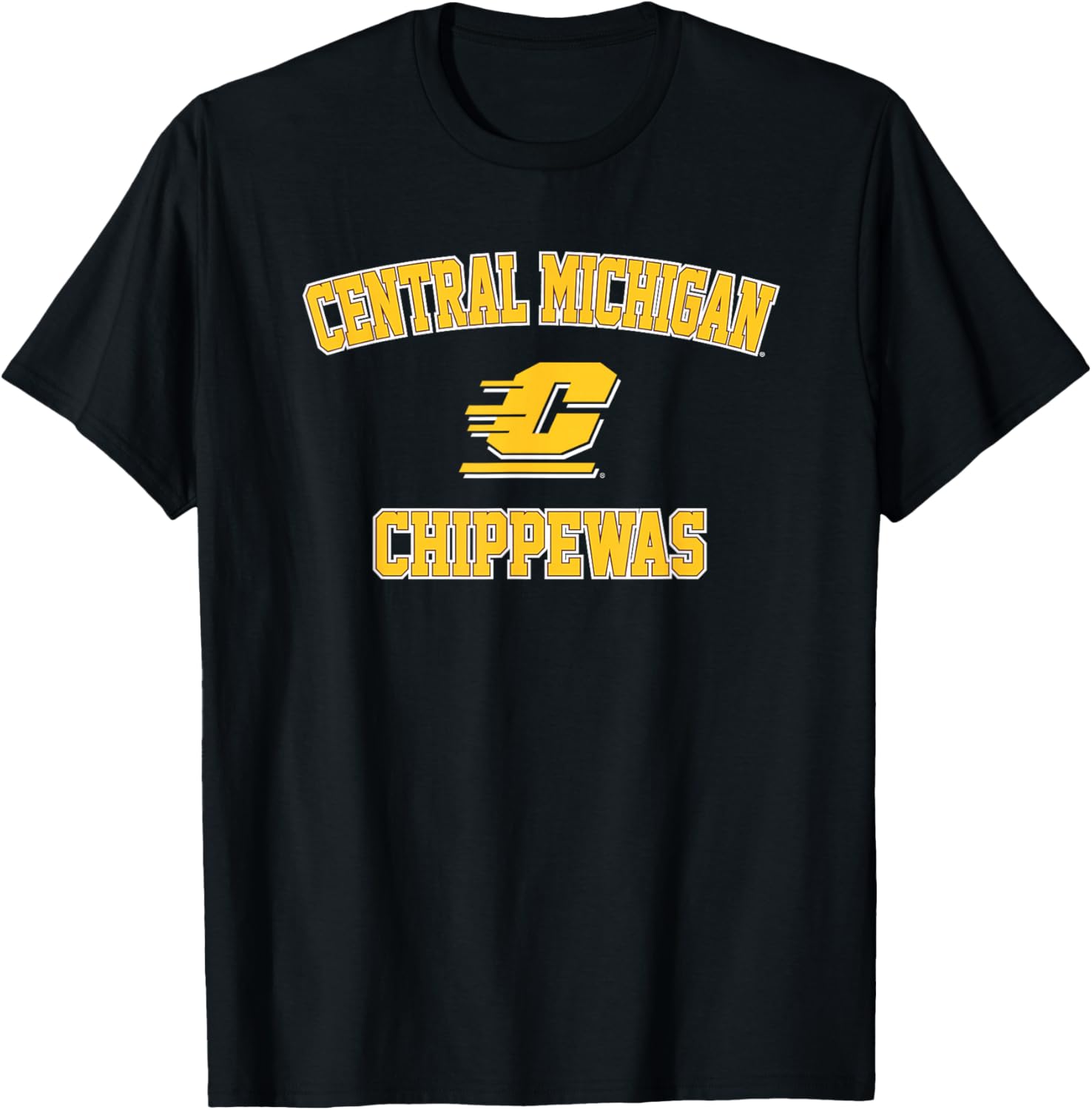Central Michigan University CMU Chippewas Campus Classic T-Shirt - T-Shirt | Black