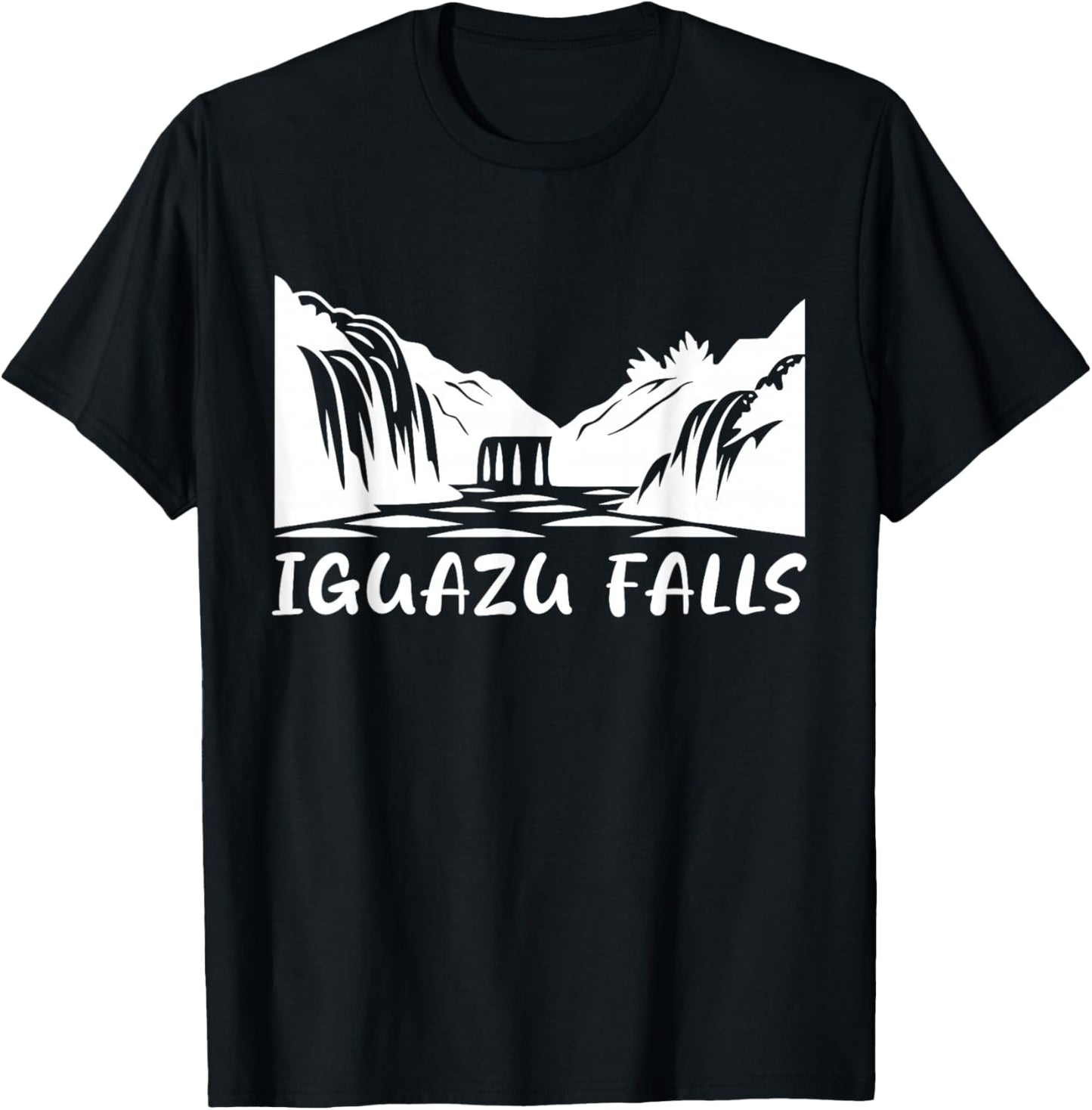 Iguazu Falls Souvenir Iguazu Falls Vacation Travel T-Shirt - T-Shirt | Black