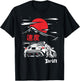 JDM Tokyo Japan Drift Race Car Tuning Retro Vintage Graphic T-Shirt - T-Shirt | Black