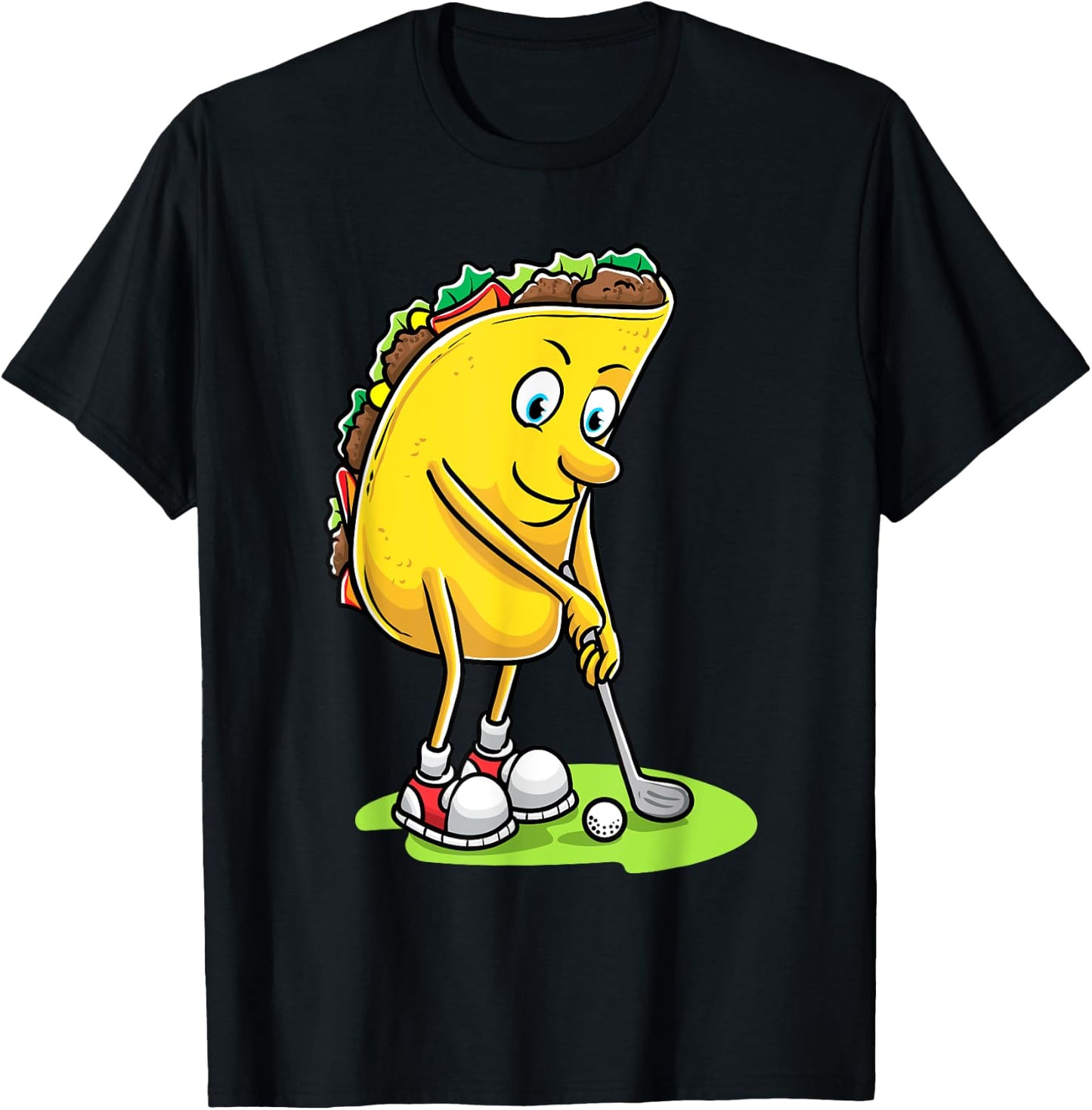 Taco With Golf Enthusiasts Men Golfers T-Shirt - T-Shirt | Black