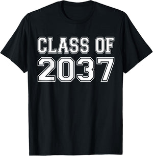 Class Of 2037 Kindergarten Back to School - 2037 Graduation T-Shirt - T-Shirt | Black