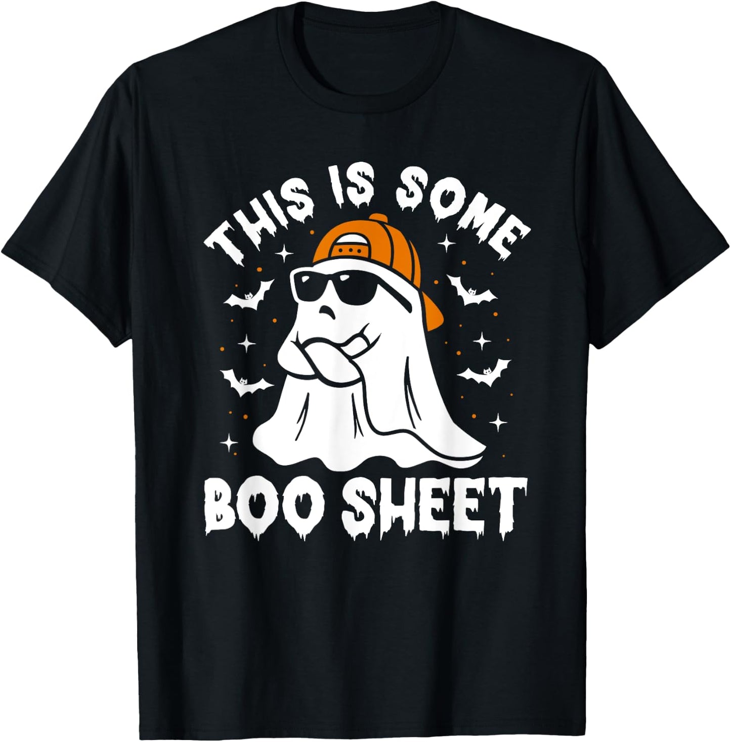 This Is Some Boo Sheet Women Funny Ghost Halloween T-Shirt - T-Shirt | Black