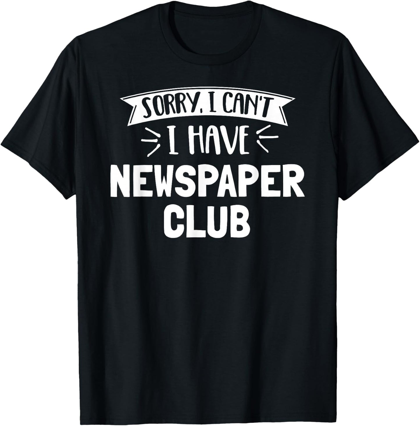 Newspaper Club Gift Girls, Women, Boys & Men T-Shirt - T-Shirt | Black