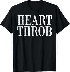 Valentines Day Heart Throb Funny Toddler Boys Kids Youth Men T-Shirt - T-Shirt | Black