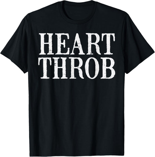 Valentines Day Heart Throb Funny Toddler Boys Kids Youth Men T-Shirt - T-Shirt | Black