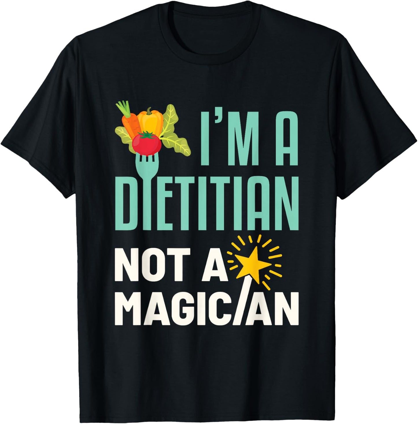 Funny Registered Dietitian T-Shirt - T-Shirt | Black