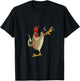 Funny Karate Chicken Action-Packed Humor Design T-Shirt - T-Shirt | Black