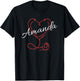 AMANDA Nurse Gift Cute Doctor Designer Personalized Nurse T-Shirt - T-Shirt | Black