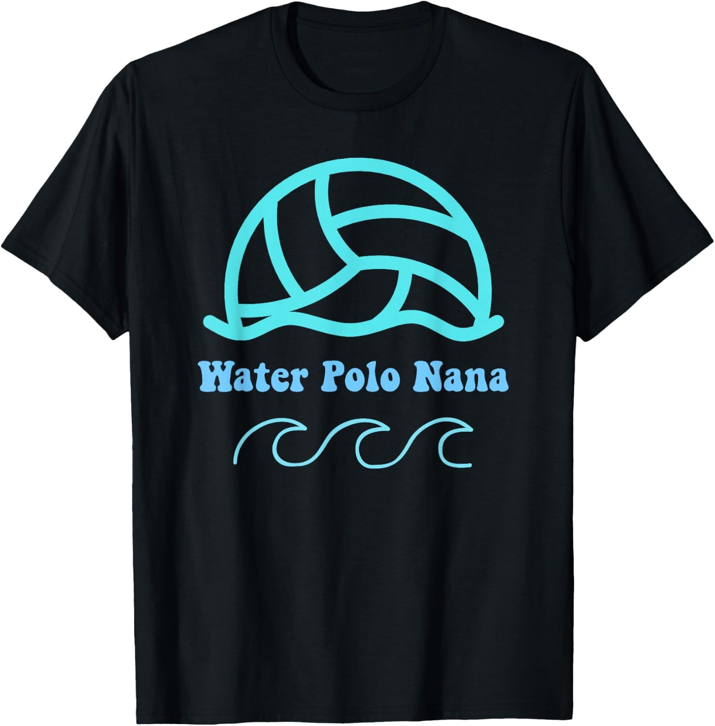 Water Polo Nana Grandma Retro Groovy Summer Sports T-Shirt - T-Shirt | Black