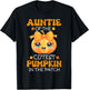 Auntie Of The Cutest Pumpkin In The Patch Halloween T-Shirt - T-Shirt | Black