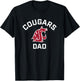 Washington State University Cougars Arched Dad T-Shirt - T-Shirt | Black