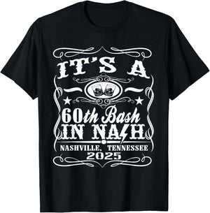 It's A Nashville 60th Birthday T-Shirt - T-Shirt | Black