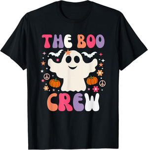 Halloween The Boo Crew - Cute Ghost - Spooky Family Matching T-Shirt - T-Shirt | Black