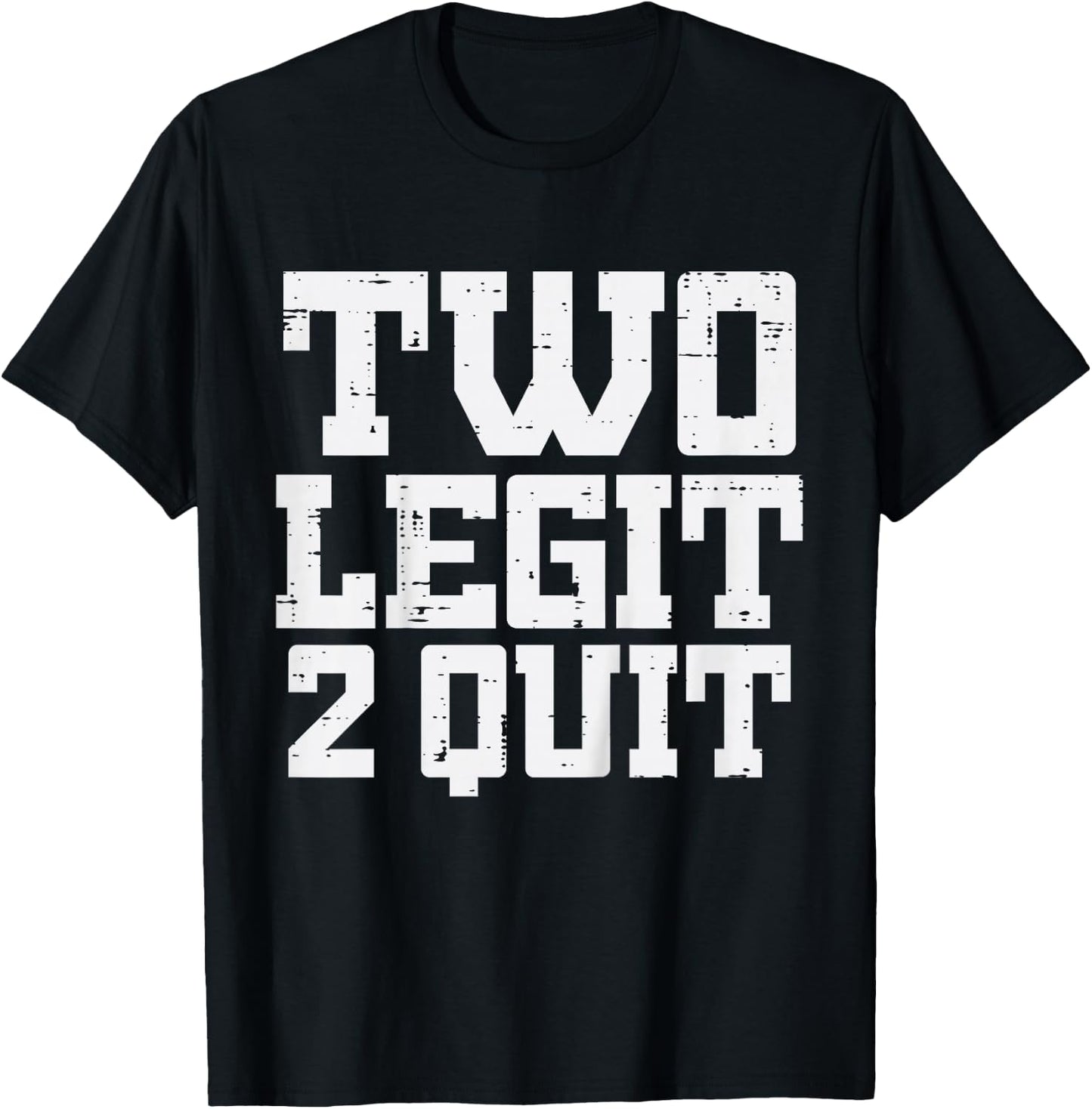 2nd Birthday Two Legit 2 Quit 2 Years Old Girls Boys Kids T-Shirt - T-Shirt | Black