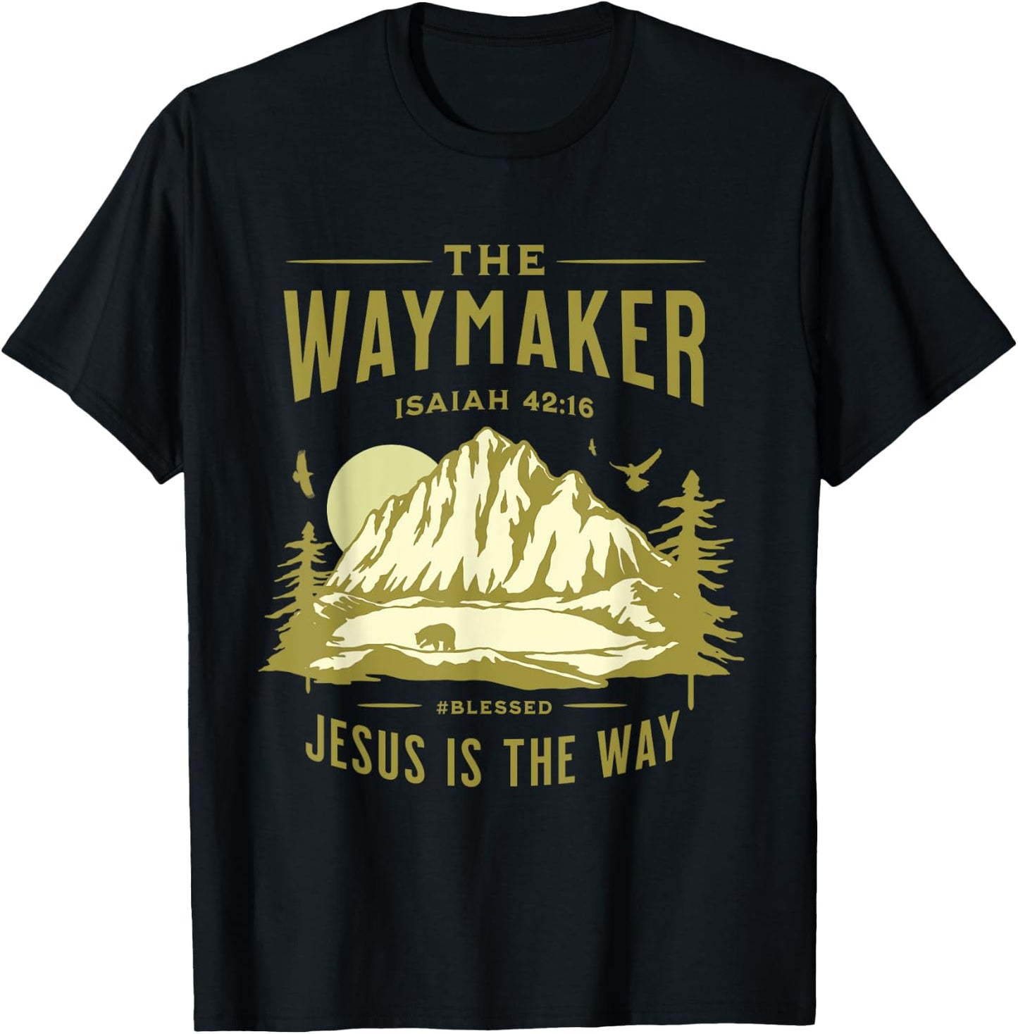 Jesus Christ Waymaker T-Shirt - T-Shirt | Black