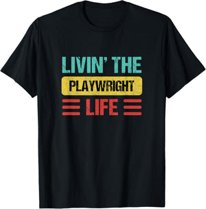 Playwright Shirts & Gifts -Adults Black Small Short Sleeve T-Shirt - T-Shirt | Black