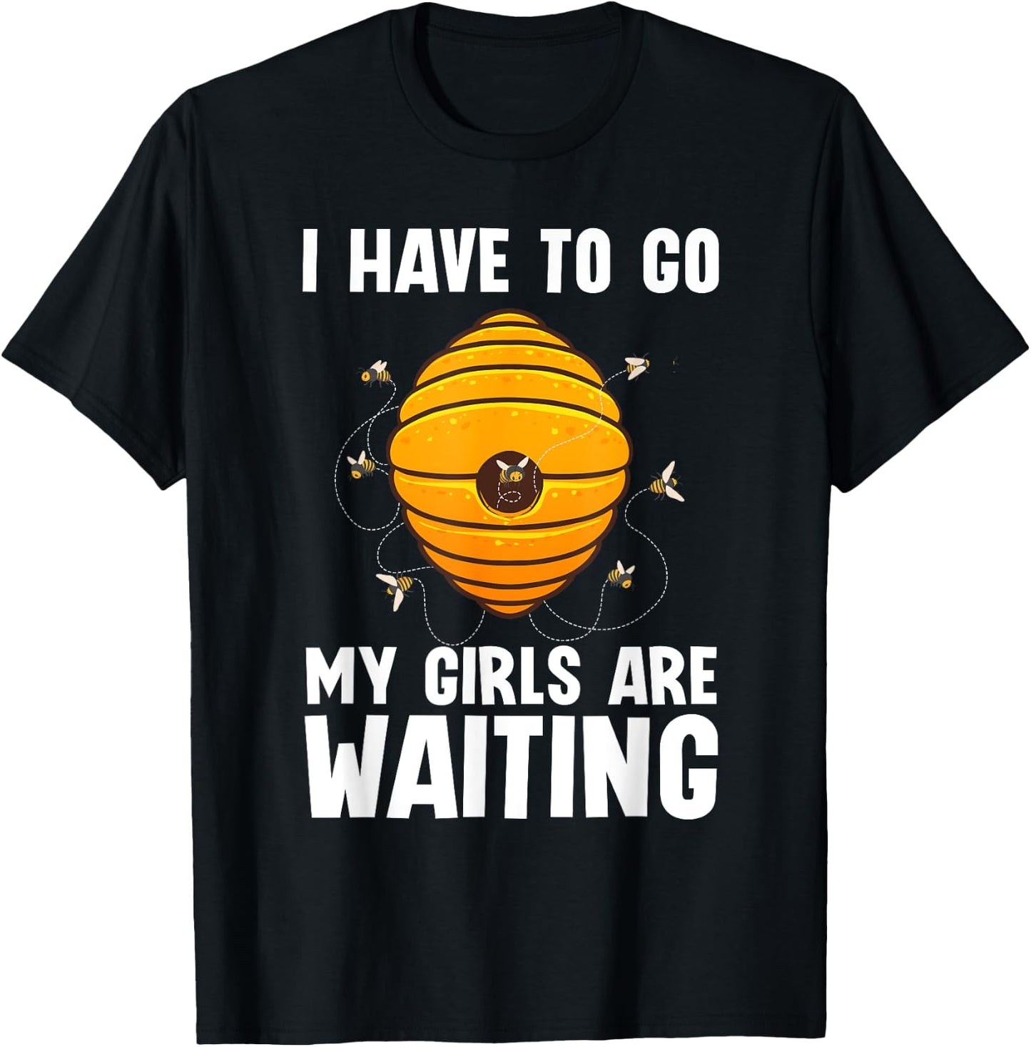 Funny Beekeeper Art Girls Bee Beekeeping Beekeeper T-Shirt - T-Shirt | Black