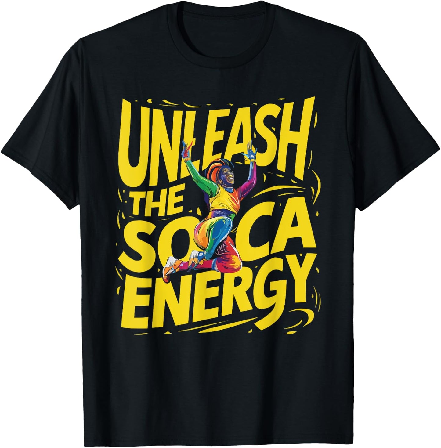 Soca Dancing Trinidad And Tobago Dancer Soca Music T-Shirt - T-Shirt | Black