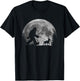 Bigfoot Walking a Dog Funny American Hairless Terrier Moon Women Kids T-Shirt - T-Shirt | Black