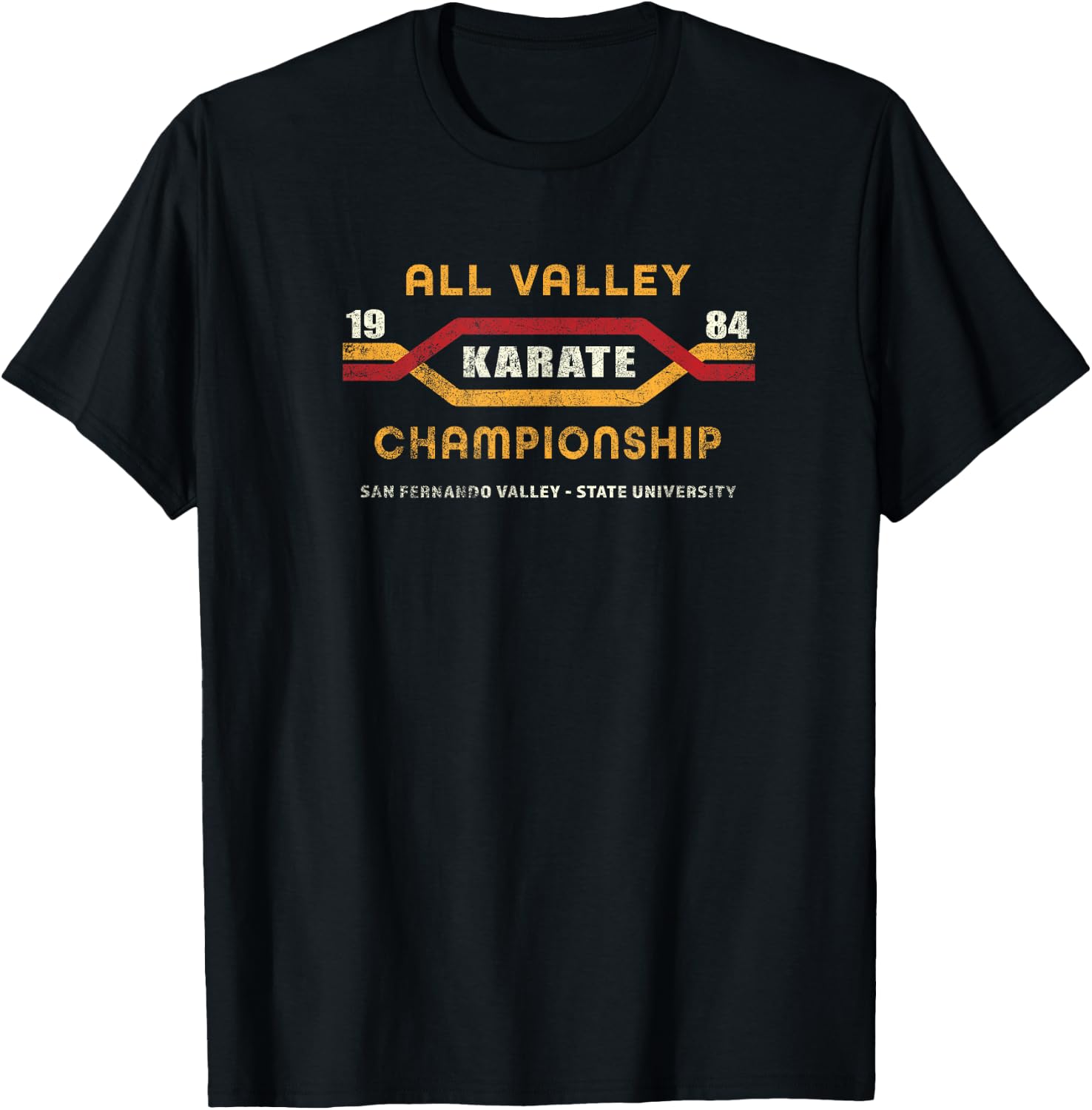 Karate All Valley 1984 Kid Funny Graphic Novelty T-Shirt - T-Shirt | Black