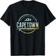 Capetown South Africa - Retro Capetown S Africa Vintage Surf T-Shirt - T-Shirt | Black