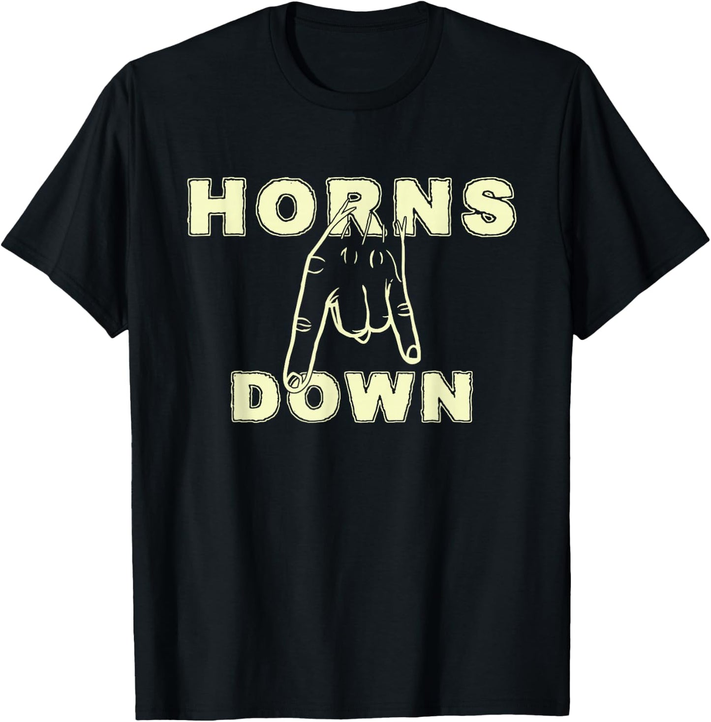 Horns Down Shirt Horns Down Texas Tuck Fexas T-Shirt - T-Shirt | Black