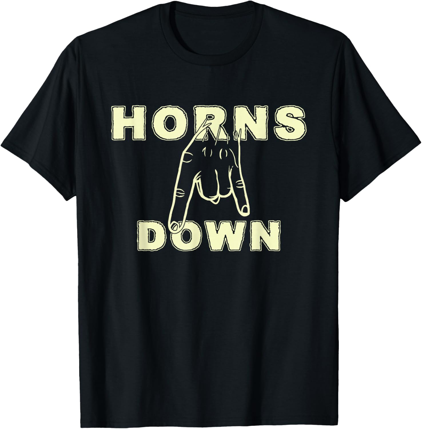 Horns Down Shirt Horns Down Texas Tuck Fexas T-Shirt - T-Shirt | Black