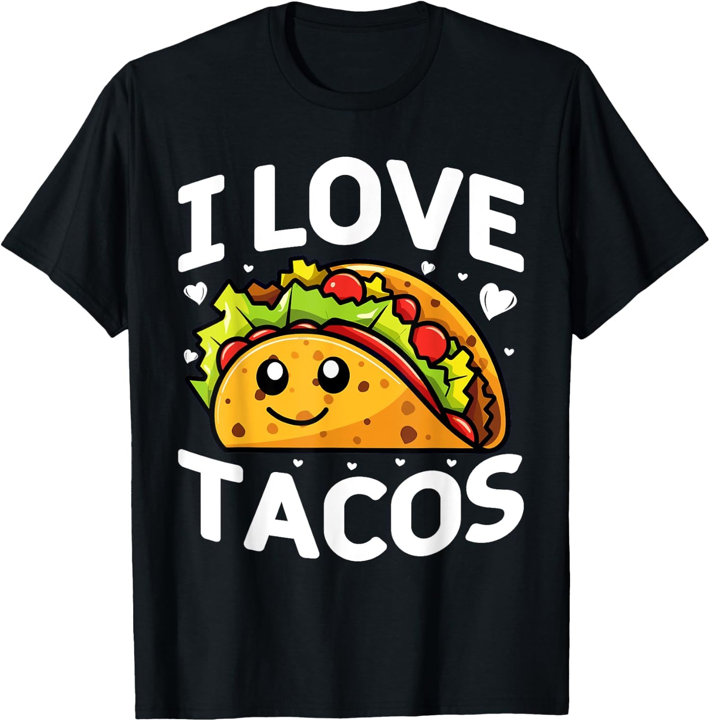 I love tacos Mexican Party I love tacos Cinco De Mayo Tacos T-Shirt - T-Shirt | Black