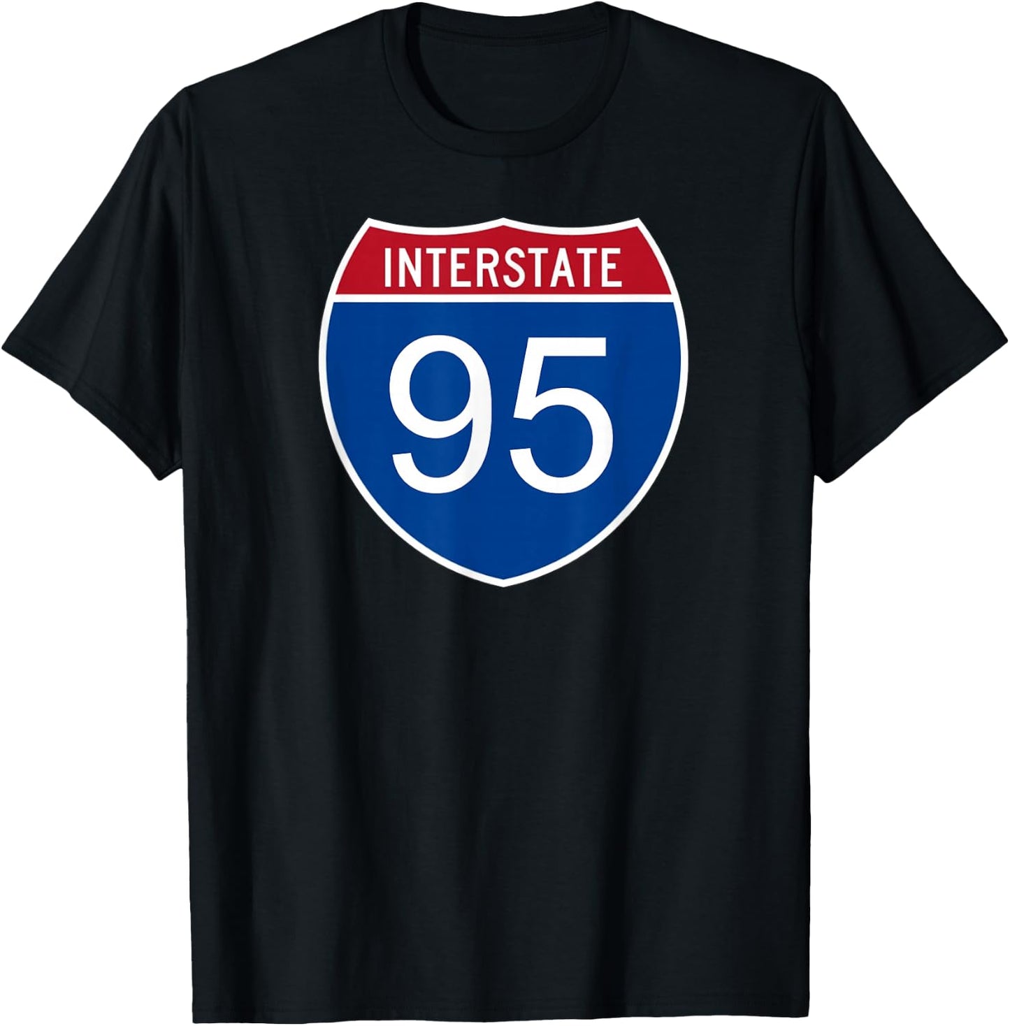 I-95 Interstate Road Trip Travel Souvenir - Interstate 95 T-Shirt - T-Shirt | Black
