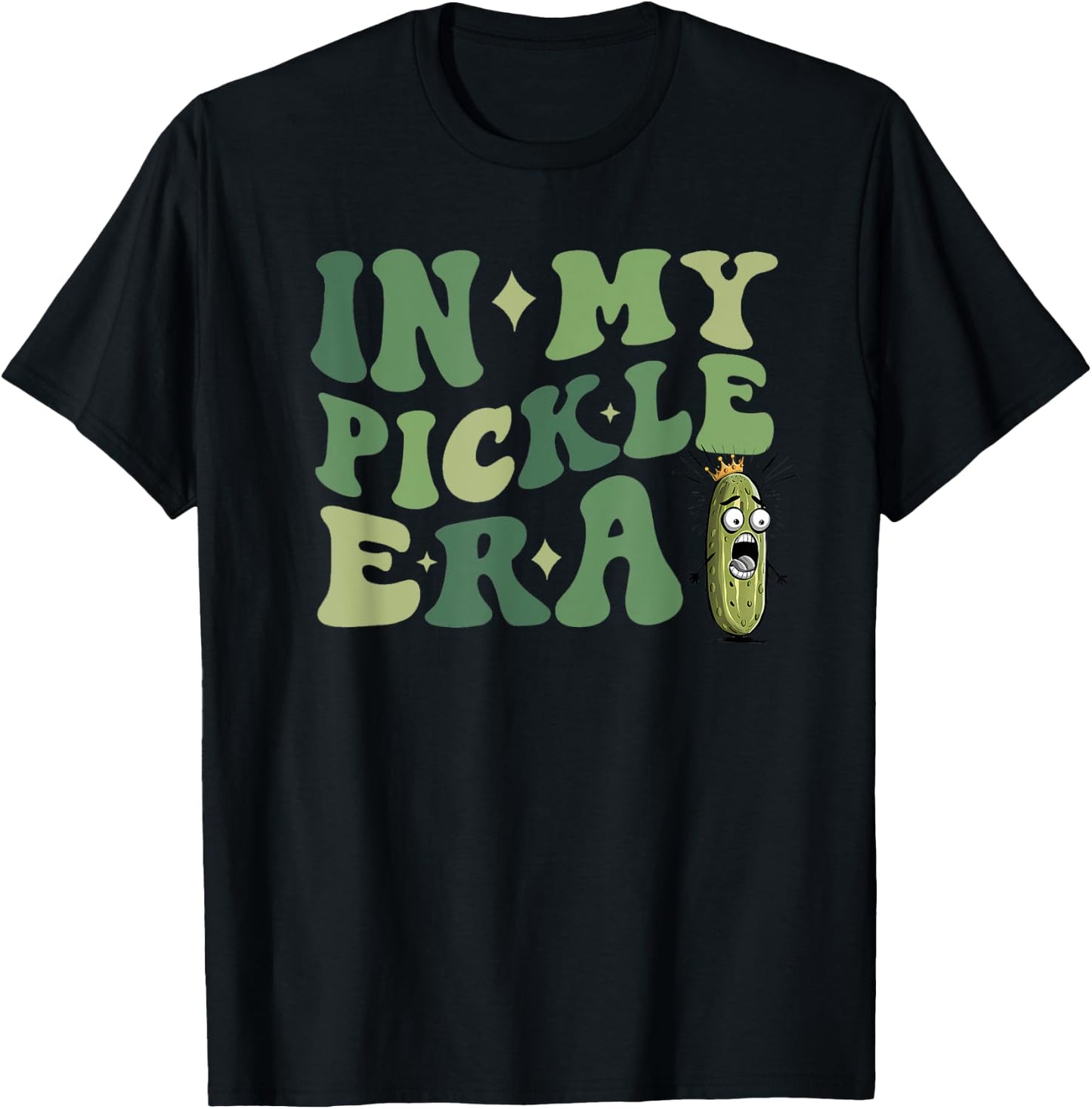 Pickle Princess Funny In My Pickle Era T-Shirt - T-Shirt | Black
