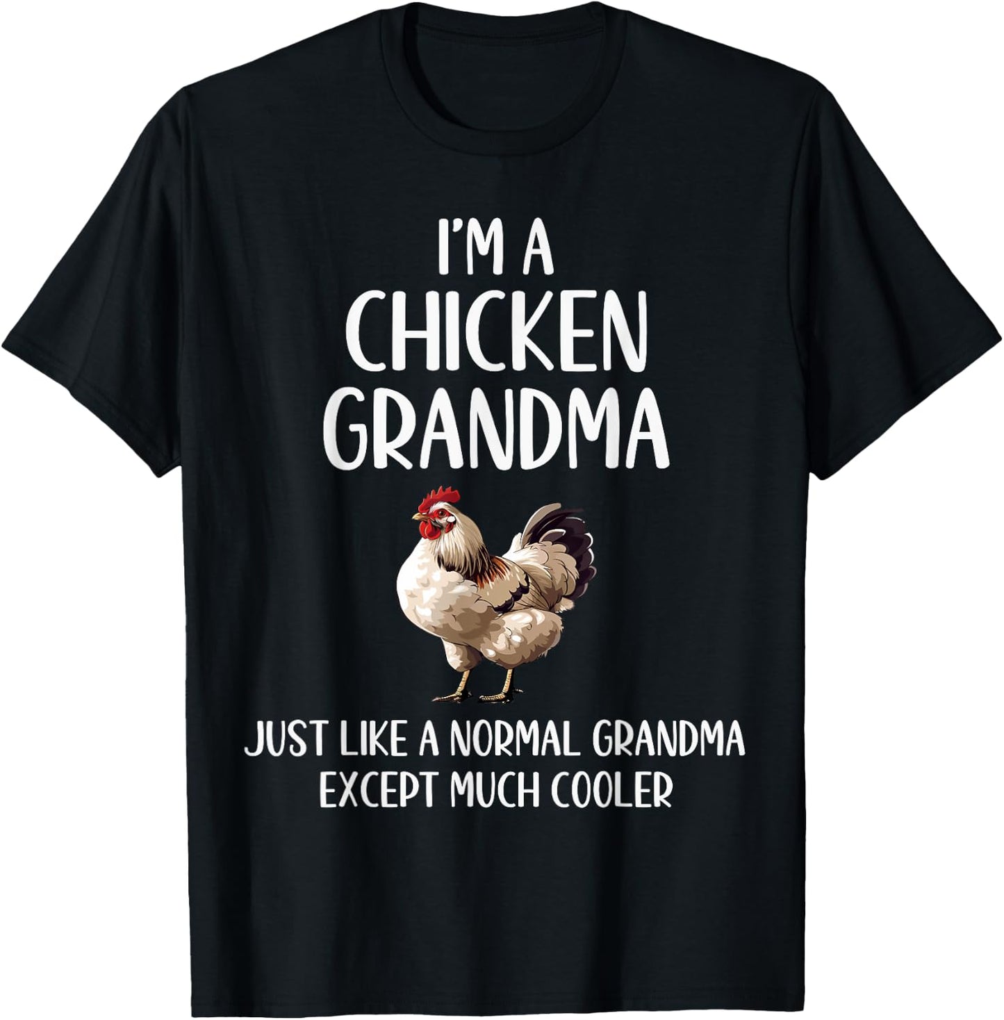 Chicken Grandma Definition Chicken Lovers Farmer Mothers Day T-Shirt - T-Shirt | Black